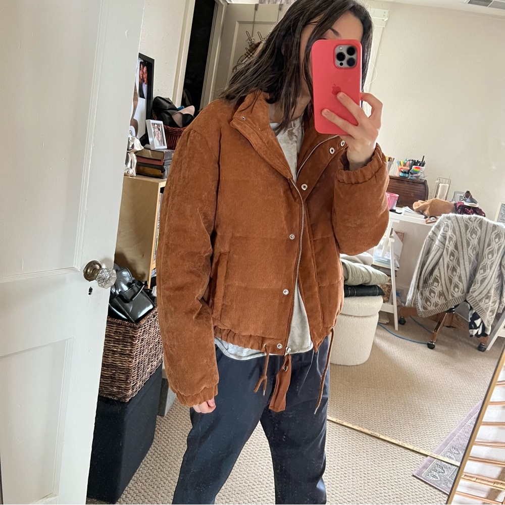 Ashley by 26 International Outerwear Corduroy Bomber Jacket Large - Picture 11 of 12